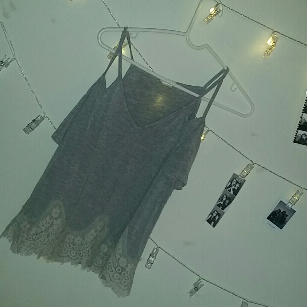 Lacy Shoulderless NightShirt S.